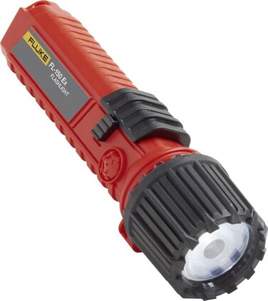 Fluke FL-150 EX Intrinsically Safe Flashlight, 150 Light Output, Degrees_Fahrenheit, to Volts, Amps, Red