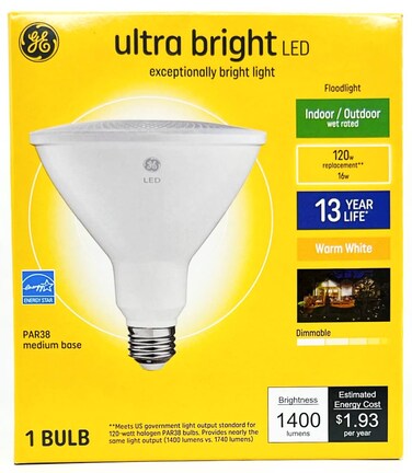 G E Lighting GE 16W Par38 FLD Bulb 37644
