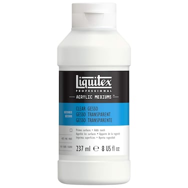 Liquitex Professional Gesso Surface Prep Medium, 237ml (8.0 oz), Clear