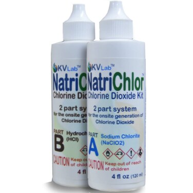 The Original NatriChlor CD Set w/Accu-Drop Bottles HCL Extra Large Size (8 oz Total)