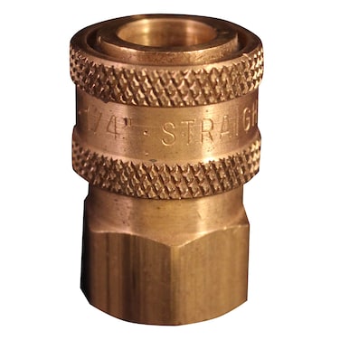 Milton 1761 1/4" FNPT Straight Through Coupler - Box of 10