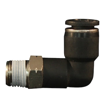 Milton 2202-9 1/4" MNPT 3/8" OD Push to Connect Swivel Elbow - Box of 10