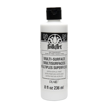 FolkArt Multi-Surface Paint (8 oz), , Titanium White