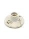 Leviton 29816-C One-Piece Glazed Porcelain Outlet Box Mount, Incandescent Lampholder, Pull Chain, White