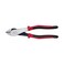 Klein Tools J248-8 Pliers, Made in USA, Diagonal Cutting Pliers with Angled Head, Short Jaws, High-Leverage Design, 8-Inch