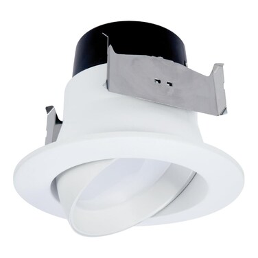HALO 4 in. 3000K Color Temperature Integrated LED Recessed Retrofit Adjustable White Downlight Module, 613 Lumens