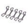 LIOOBO 10pcs Double Sided Bolt Snap Hook Zinc Alloy Portable Diving Clips for Belting Key Chains Straps Leather Craft Bags