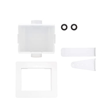 Eastman 1/2 Inch Universal Center Drain Washing Machine Outlet Box, No Valve, 60256