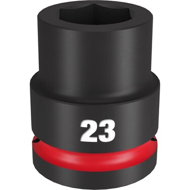 Milwaukee Shockwave 3/4-Inch Drive Standard 6 Point Impact Socket, 23 mm Size
