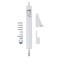 Wright Products V820AWH Light Duty Pneumatic Screen and Storm Door Closer, White