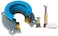 Danco 10879 One Toilet Perfect Seal Wax Ring &amp; Zero Cut, Mess Install, Complete Kit Includes Bolts and Adapters, 1-Pack, blue