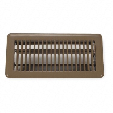 Rocky Mountain Goods Floor Register Vent for 4-Inch by 10-Inch Vent Openings (Item Dimensions 11.5 x 5.5") - Easy Adjust Air Supply Lever - Premium Finish - Heavy Duty to Allow Walk on use (Brown)