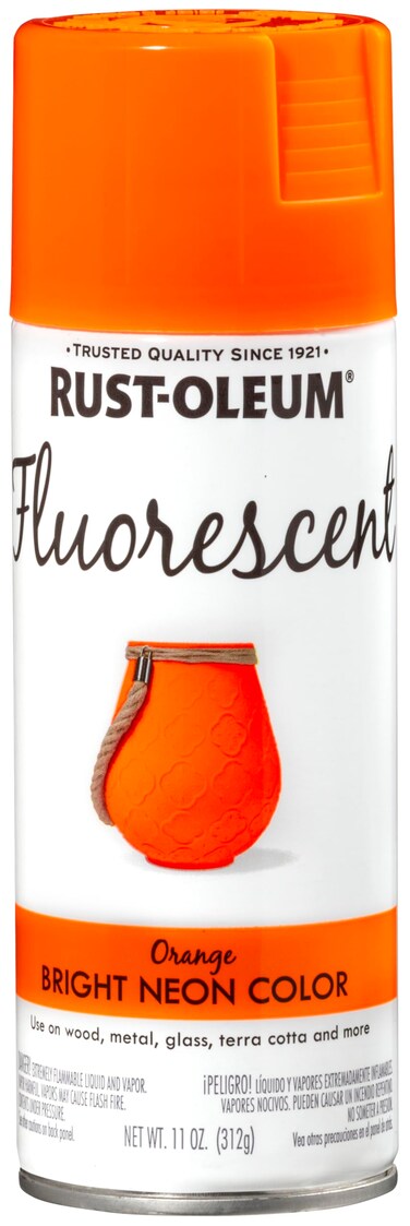 Rust-Oleum 342568 Specialty Fluorescent Spray Paint, 11 oz, Orange