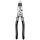 Klein Tools J2159CRTP Side Cutting Pliers, Made in USA, 9-Inch Journeyman High Leverage Hybrid Pliers with Crimper, Fish Tape Puller and Wire Stripper