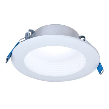 HALO LTB 4-inch Selectable CCT (3000K-5000K) Integrated LED, White Recessed Light, Dimmable Retrofit Trim