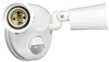 HALO MS600W 180 Degree 300W PAR Motion Security Floodlight with Hidden Sensor, White