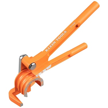 Klein Tools 51006 3-in-1 Tube Bender, 1/4, 5/16, and 3/8-Inch O.D. Tubing, Bends Soft Copper, Aluminum, Thin Wall Steel up to 180 Degrees