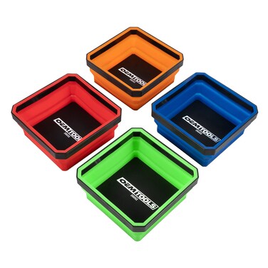 OEMTOOLS 26052 Magnetic Tray, Collapsible Magnetic Screw Holder, 4-Pack, Automotive Tool Storage