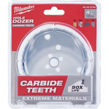 Milwaukee 49-56-0744 4-1/4 Inch Hole Dozer with Carbide Teeth