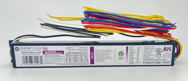 GE Lighting 74107 GE432-N-347 347-Volt ProLine Electronic Fluorescent T8 Standard Instant Start Ballast 4 or 3 F32T8 Lamps