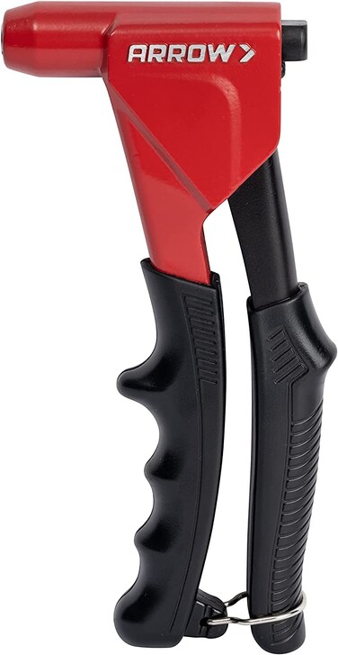 Arrow RT200M Headless One-Handed Rivet Tool, Manual Riveter for Metal, Fabric, Leather, and Auto Repair, Uses 1/8-Inch, 3/16-Inch, 5/16-Inch Rivets