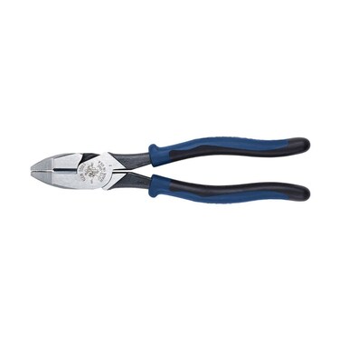Klein Tools J213-9NE Side Cutter Linemans Pliers, Made in USA, High Leverage, 9-Inch, Streamlined Design, Color Coded