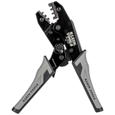 Klein Tools 3010CR MC4 Solar Ratcheting Crimper for 10-14 AWG Stranded Copper Wire PV Connectors