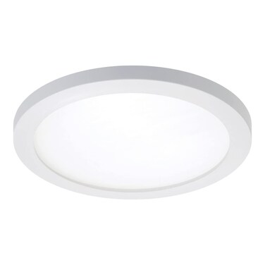 HALO SMD6R69SWH Surface Mount LED Recessed Light Round Selectable 2700K, 3000K, 3500K, 4000K, 5000K CCT 600 Lumens 6 Inch White