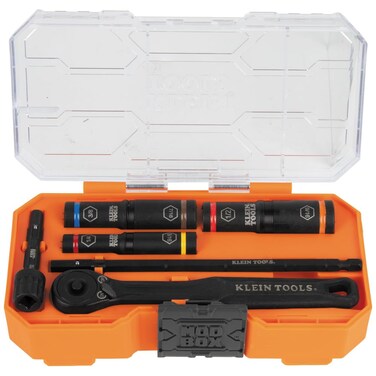 KNECT Essential Deep-Well Heavy-Duty Flip Socket Set SAE 7pc