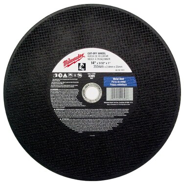 MILWAUKEE Cutting Wheel 12 X 1/8 X 1