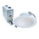 HALO LCR4 4 in. Soft White Selectable CCT Integrated LED Recessed Light with Round Surface Mount White Trim Retrofit Module