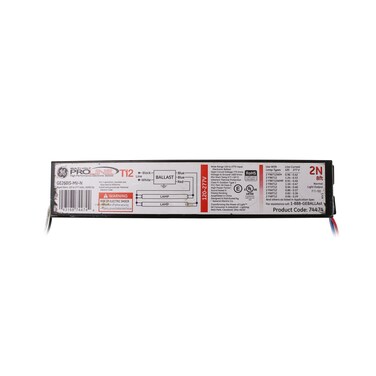GE UltraMax Proline Electronic Ballast, 120/277 Volt Instant Start Ballast, Normal Ballast Factor, Ballast for Fluorescent Light (1) or (2) Lamp T12