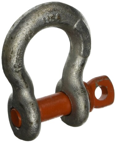 CM M651AG Alloy Anchor Shackle with Galvanized Screw Pin, 5 Ton Work Load Limit, 5/8" Size