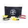 Klein Tools VDV026-211 Coax Installation Kit with Crimp Tool, Cable Cutter, Stripper and F Connectors with Storage Bag
