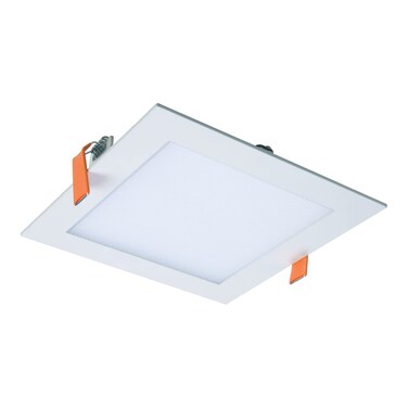 HALO HLB 6 Inch Square Canless Ultra-Thin Recessed Lighting LED Wafer Light for Ceiling and Shower 975 Lumens 5 Color Temperatures Wet Rated UL &amp; FCC Certified Energy Star for Residential dimmers