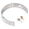 HALO Recessed ML7RAB 6-Inch LED Retrofit Adapter Band Adapts Housings Without Torsion Spring Brackets, 4-Pack, Grey, White