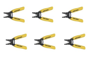 Klein Tools 11045 Wire Stripper/Cutter, Yellow 10-18 Awg Solid Wire 6 Pack