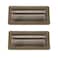 Rocky Mountain Goods 4" x 10" Floor Vents 2 Pack - Heavy Duty Walkable Floor Register - Premium Finish - Easy Adjust air Supply Lever (Brown)