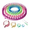 READAEER Round Knitting Looms Set Craft Kit Tool with Hook Needle and Pompom Maker