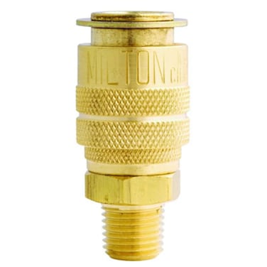Milton 714 1/4" MNPT M Style Coupler with Drag Guard - Box of 10