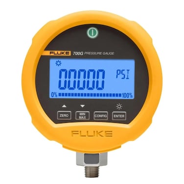 Fluke - FLUKE-700G27 700G Series Precision Pressure Test Gauge, 3 AA Alkaline Battery, -12 to 300 psi Range, 0.001 psi Resolution