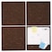 Universal Cork Tile Panels, 12 x 12, Dark Brown Surface, 4/Pack