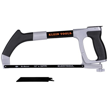 Klein Tools 702-12 Hack Saw, Includes Hand Saw and Reciprocating Blades, Adjustable Tension to 30,000 PSI