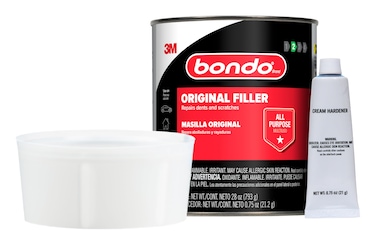Bondo Body Filler, Original Formula for Fast, Easy Repair &amp; Restoration for Your Vehicle, 00262, Filler 1.57 lb and Hardener 0.75 oz, 1 Can