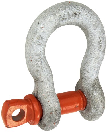 CM M652AG Alloy Anchor Shackle with Galvanized Screw Pin, 7 Ton Work Load Limit, 3/4" Size