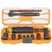 Klein Tools 65242 KNECT Impact Socket Set, Ratcheting Screwdriver Set, 1/4-Inch Drive, SAE and Metric Impact Flip Socket, 16 Hex Sizes, Impact Adapters, MODbox Case