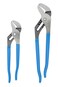 Channellock 2 Piece Tongue and Groove Pliers Set, Blue, 2 Piece Set, 9.5", 12