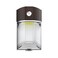 HALO 150- Watt Equivalent, Integrated LED, Bronze Finish, Dusk to Dawn Mini Wall Pack Light, Selectable CCT 3000K/4000K/5000K