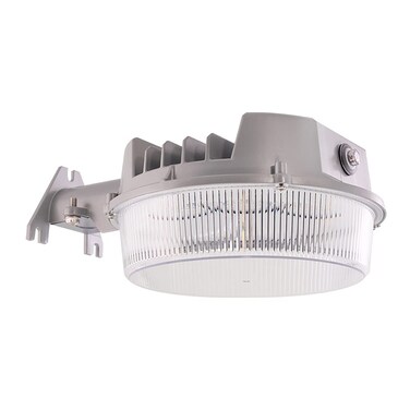HALO ALB Outdoor Dusk-to-Dawn LED Security Area Light with 2000 Lumens, Wall or Pole Mount - Textured Gray