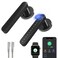 Fingerprint Handle Door Lock Smart Door Lock Levers eLinkSmart Keyless Entry Door Knob for Bedroom Back Front Door Bluetooth App Phone iOS Watch Black